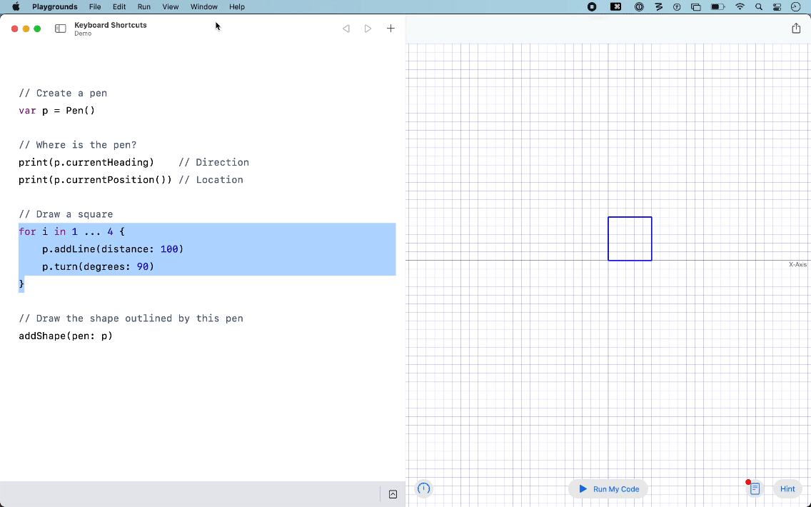 Press Command-/ to toggle a selected block of code between being commented out or being active.